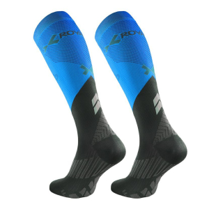 ROYAL BAY Energy - Kompresn� podkolienky - Modr� + �ed�