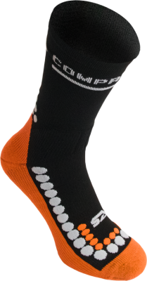 Bežecké ponožky SportART CompresSocks MID čierne