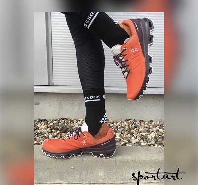 ON running Cloudventure flare/mulberry men