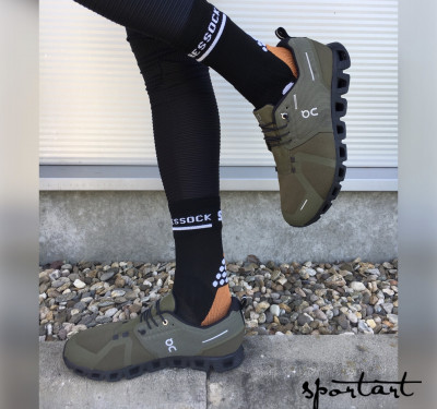 On running Cloud 5 olive/black Waterproof men