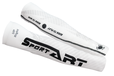 Volejbalov rukvniky SportART ARMSLEEVE PREMIUM biele